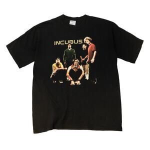 Vintage Incubus 2002 Tour Black T-Shirt Size L
